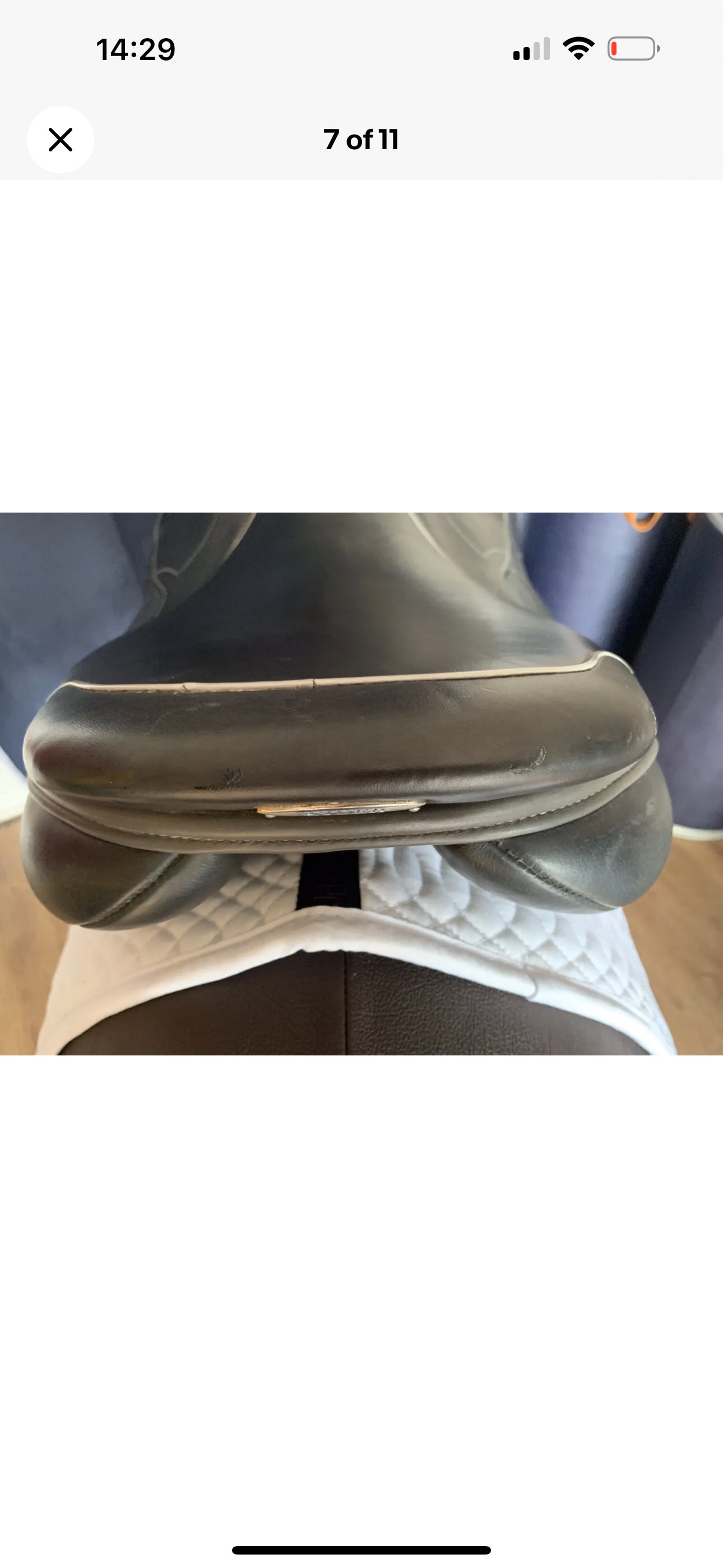 Ryder Trophee Monoflap Jumping Saddle  17.5” Wide fit  USED