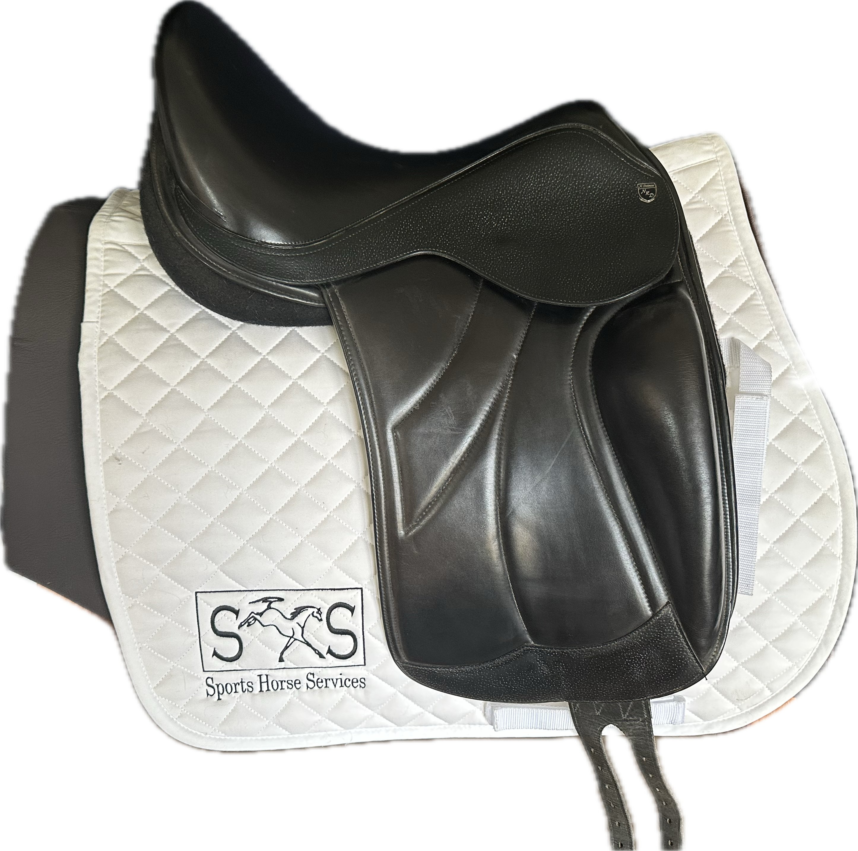 Nick Dolman Monoflap Dressage Saddle 17.5" XW In VGC condition USED