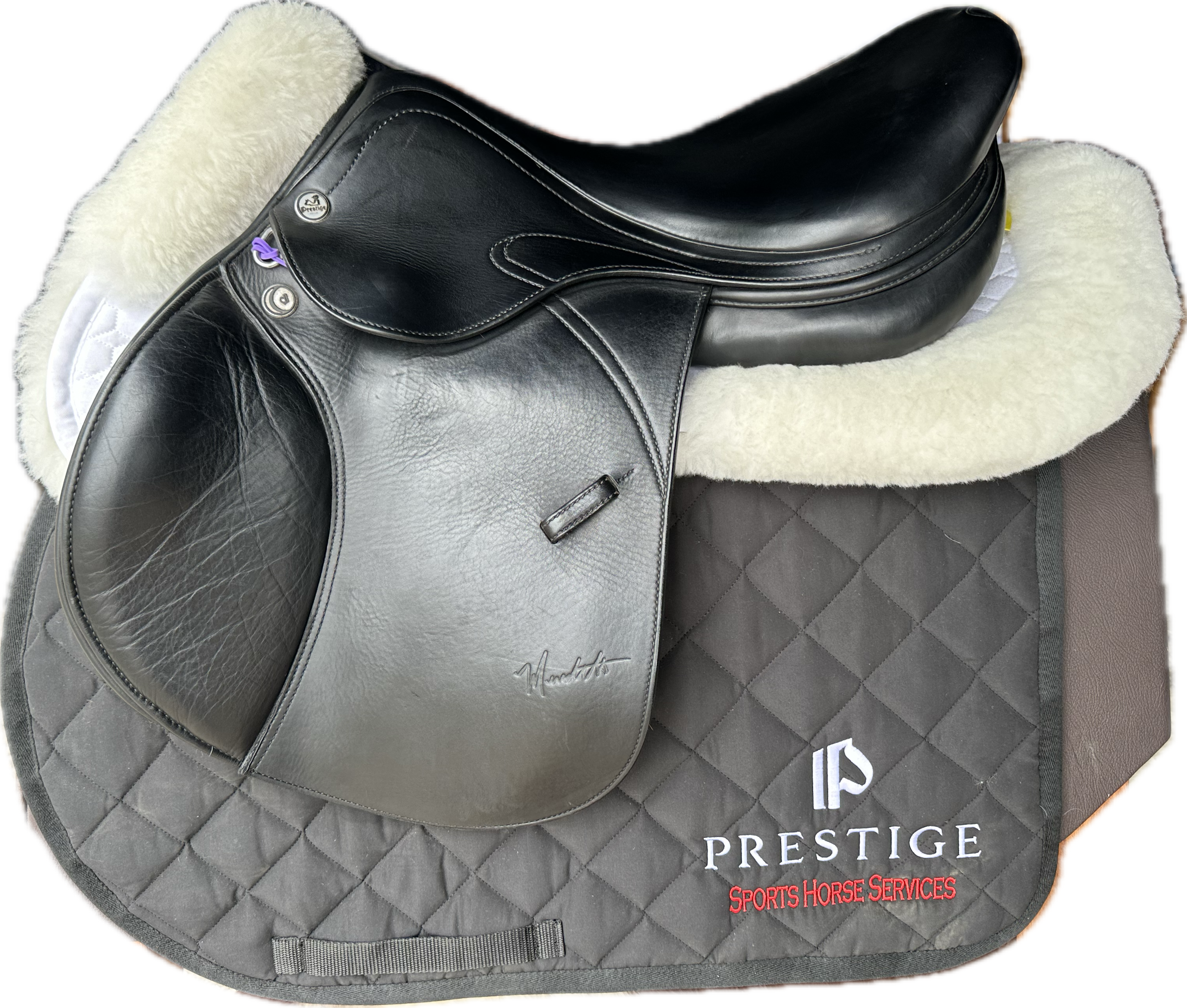 Prestige X- Meredith Jumping Saddle 1734 Black Calfskin Used