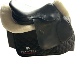 Prestige X- Meredith Jumping Saddle 1734 Black Calfskin Used