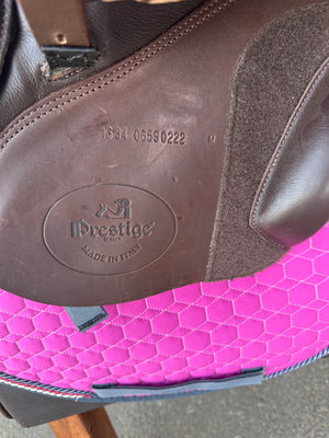 Prestige Joy Jumper Double Flap Jumping Saddle 1634 Tobacco Calfskin Ex demo with full warranty.