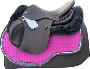 Prestige Joy Jumper Double Flap Jumping Saddle 1634 Tobacco Calfskin Ex demo with full warranty.