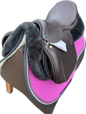 Prestige Joy Jumper Double Flap Jumping Saddle 1634 Tobacco Calfskin Ex demo with full warranty.