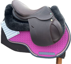 Prestige Joy Jumper Double Flap Jumping Saddle 1634 Tobacco Calfskin Ex demo with full warranty.