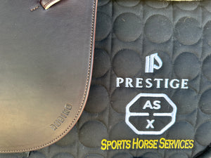 Prestige AS-X Rubino MD Jumping Saddle 1833 Tobacco Calfskin Used