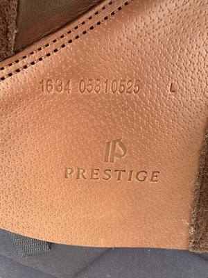 Prestige Skyward Double Flap Jumping Saddle 1634 Tobacco Calfskin. New with warranty.