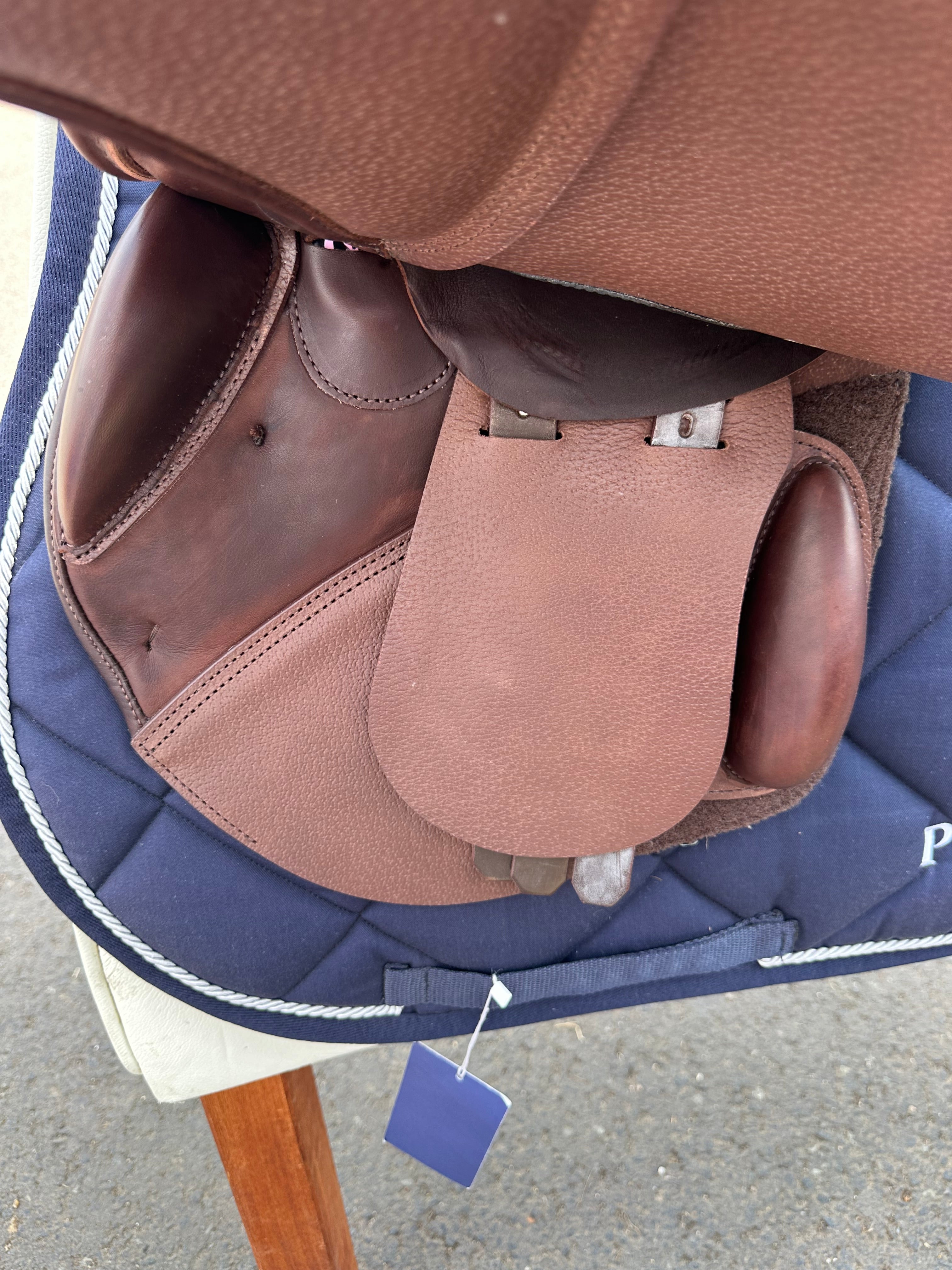 Prestige X-Perience Jumping Saddle NEW MF 1734 Tobacco Calfskin
