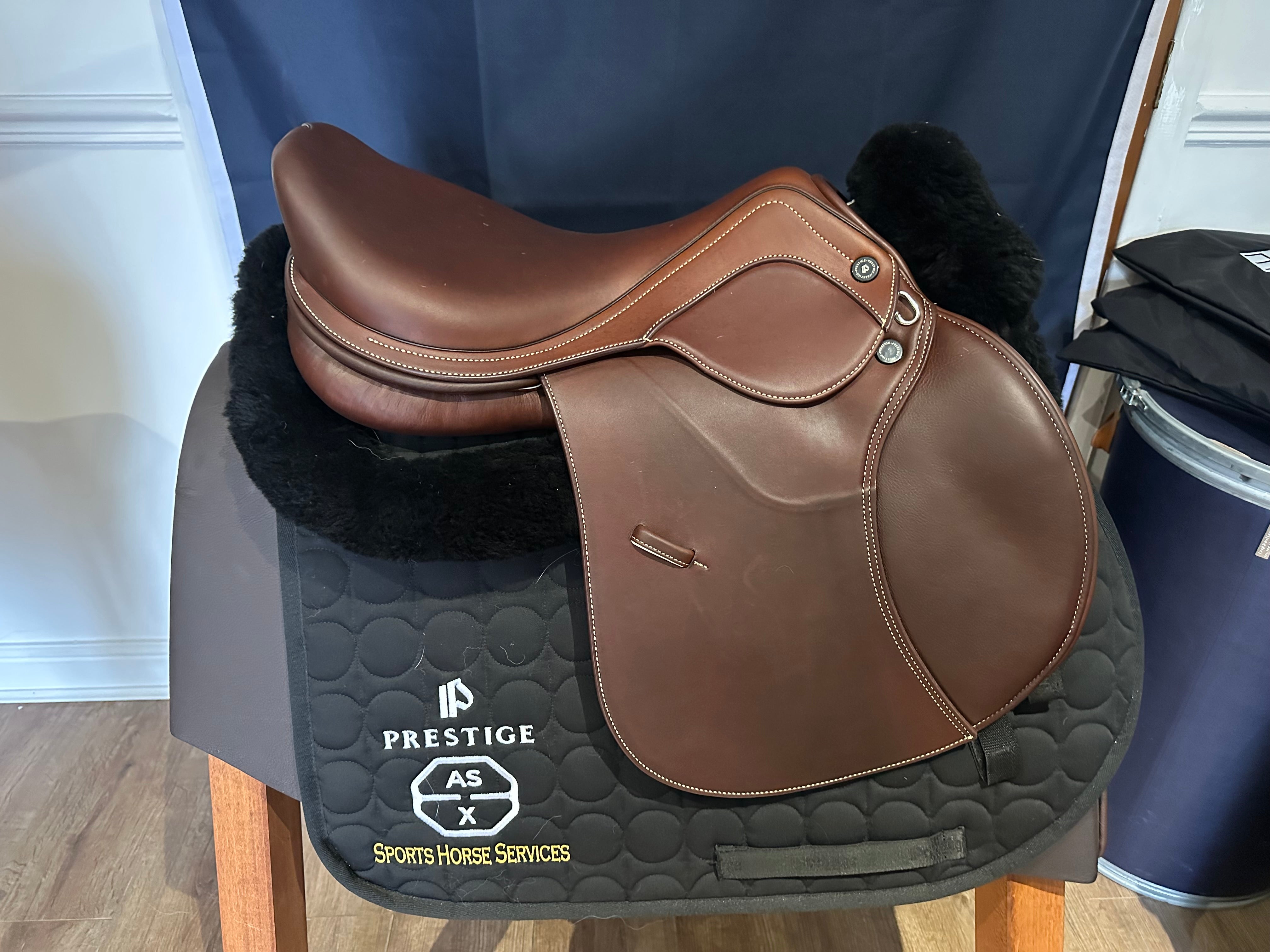 Prestige AS-X Rubino MD Jumping Saddle 1733 London Elite ex demo with warranty