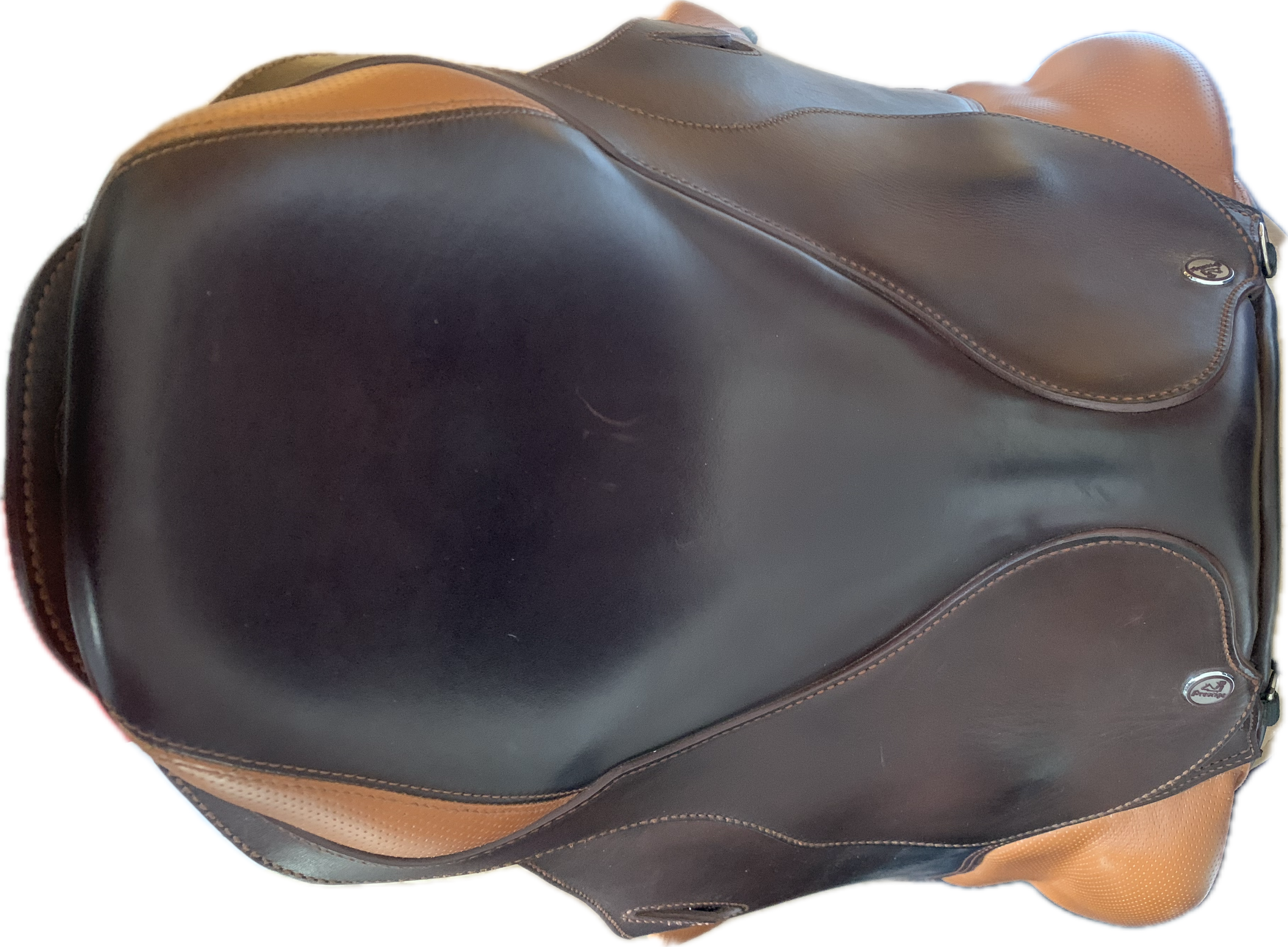 Prestige DX Endurance Monoflap Saddle 1635 Tobacco Used