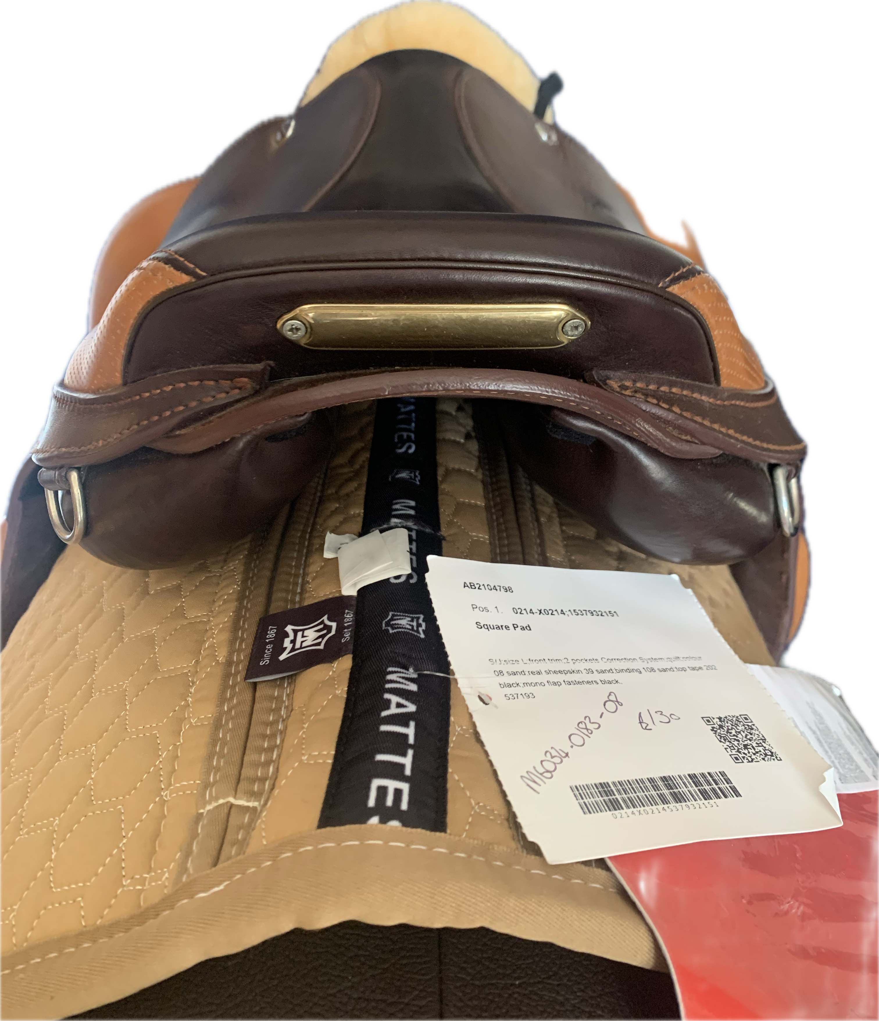 Prestige DX Endurance Monoflap Saddle 1635 Tobacco Used