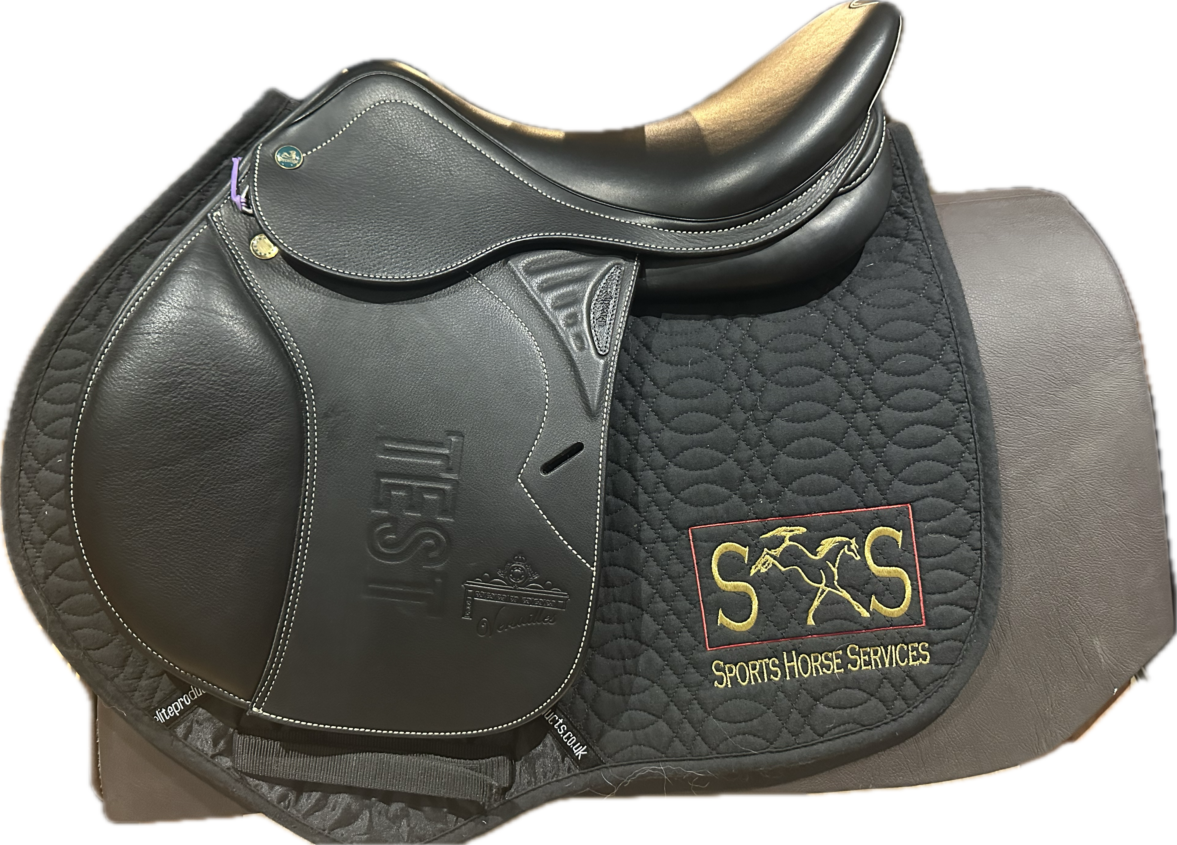 Prestige Versailles Jumping Saddle 1735 TEST Black calfskin Ex demo