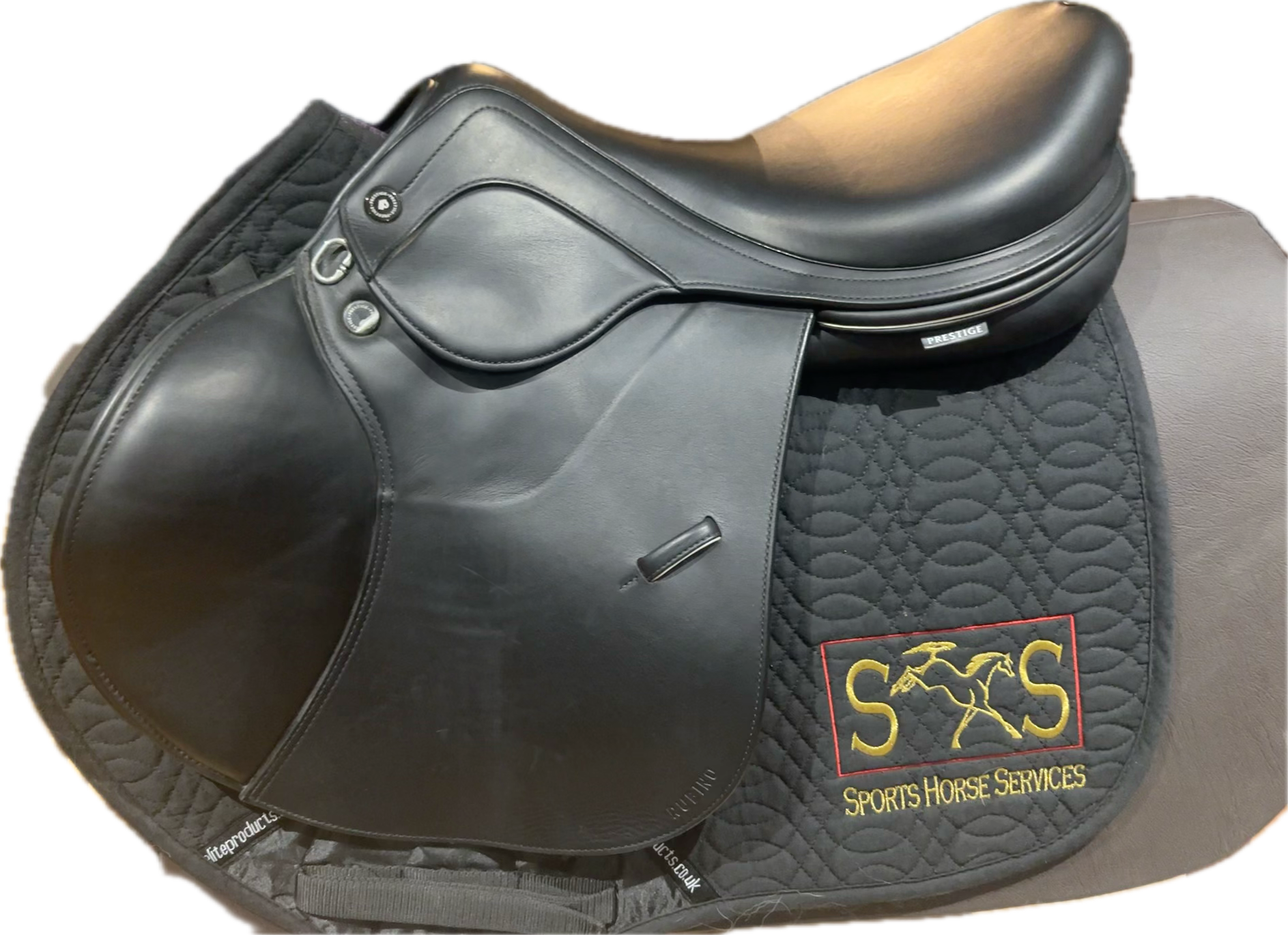 Prestige AS-X Rubino MF Jumping Saddle 17" Black Calfskin Used