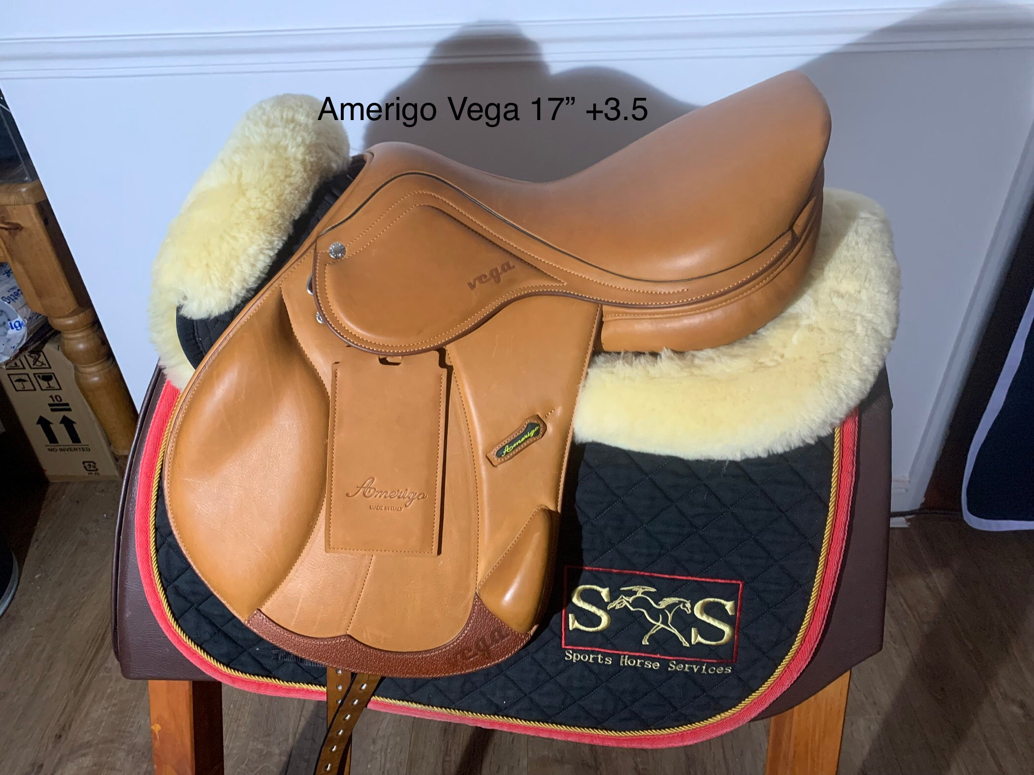 Amerigo Vega Monoflap Jump Saddle 17” +3.5