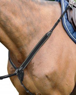 Prestige Flash Bridle in double leather & rubber reins . Black Pony Size.